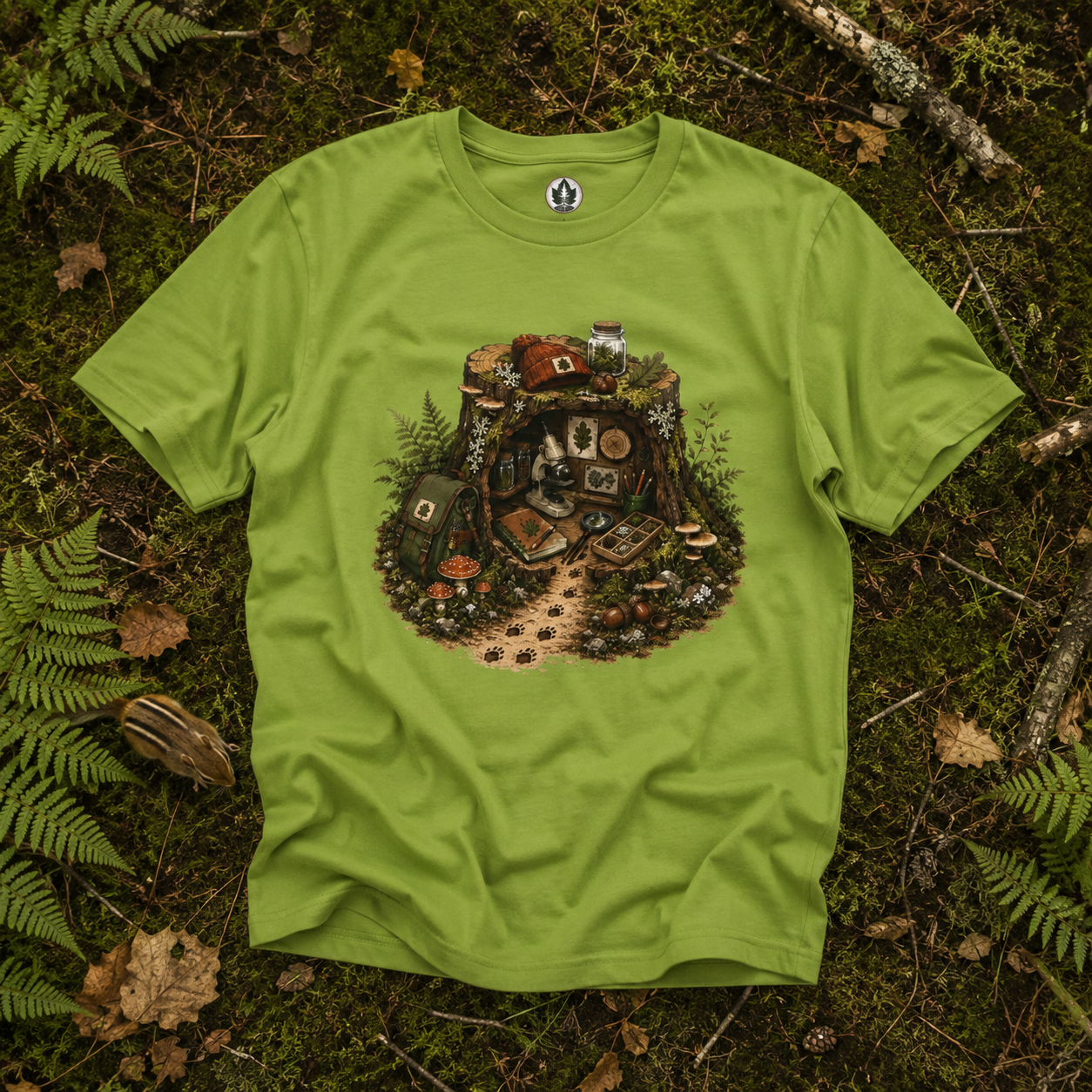 Otto's Tree Stumb Forest Science Lab T‑Shirt