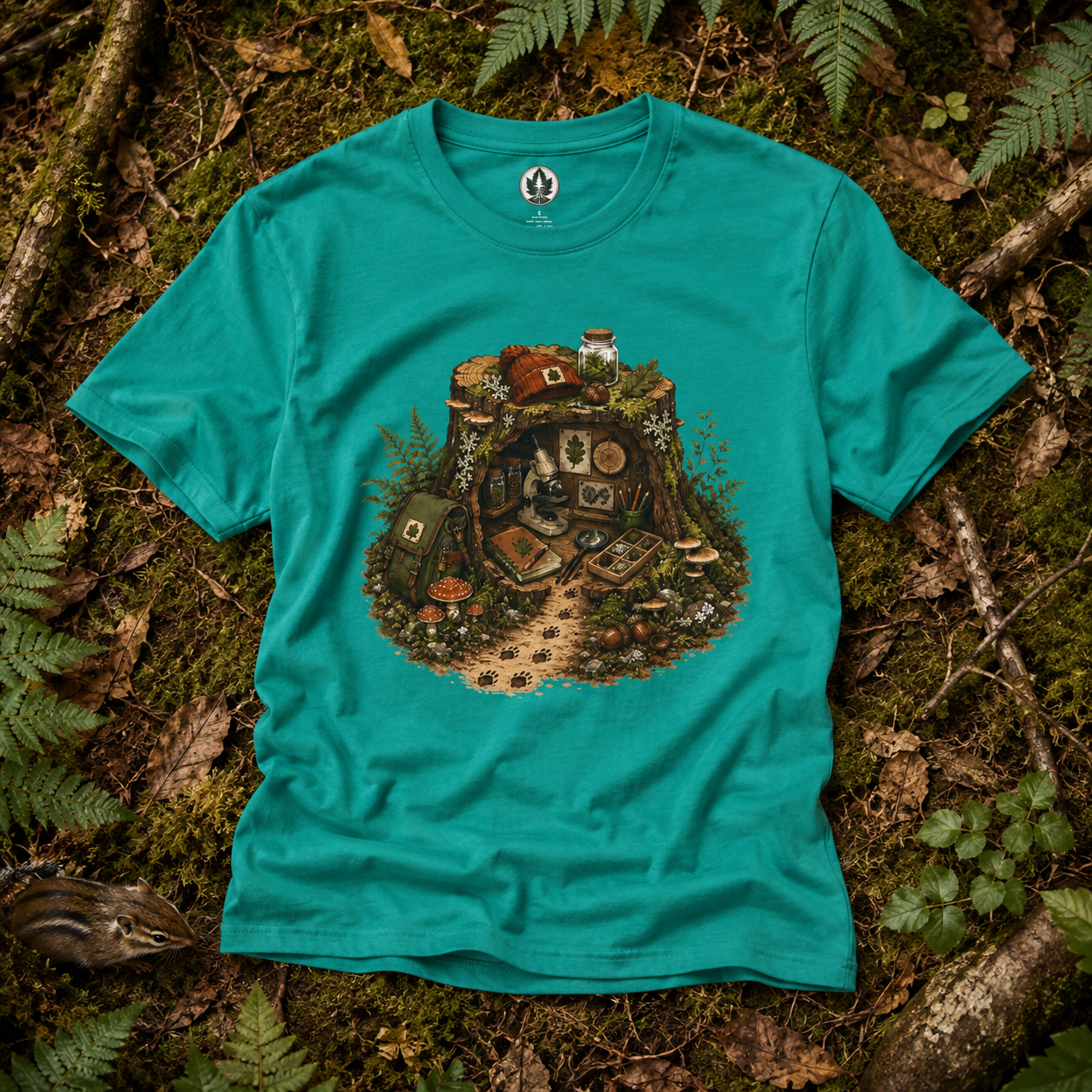 Otto's Tree Stumb Forest Science Lab T‑Shirt