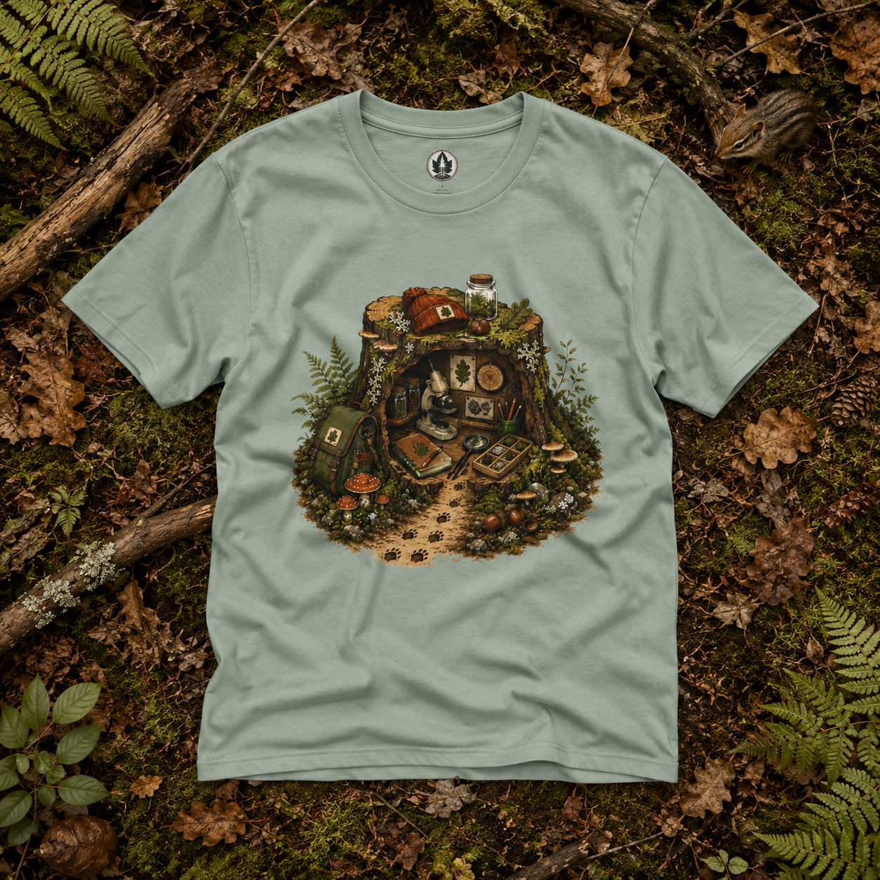 Otto's Tree Stumb Forest Science Lab T‑Shirt