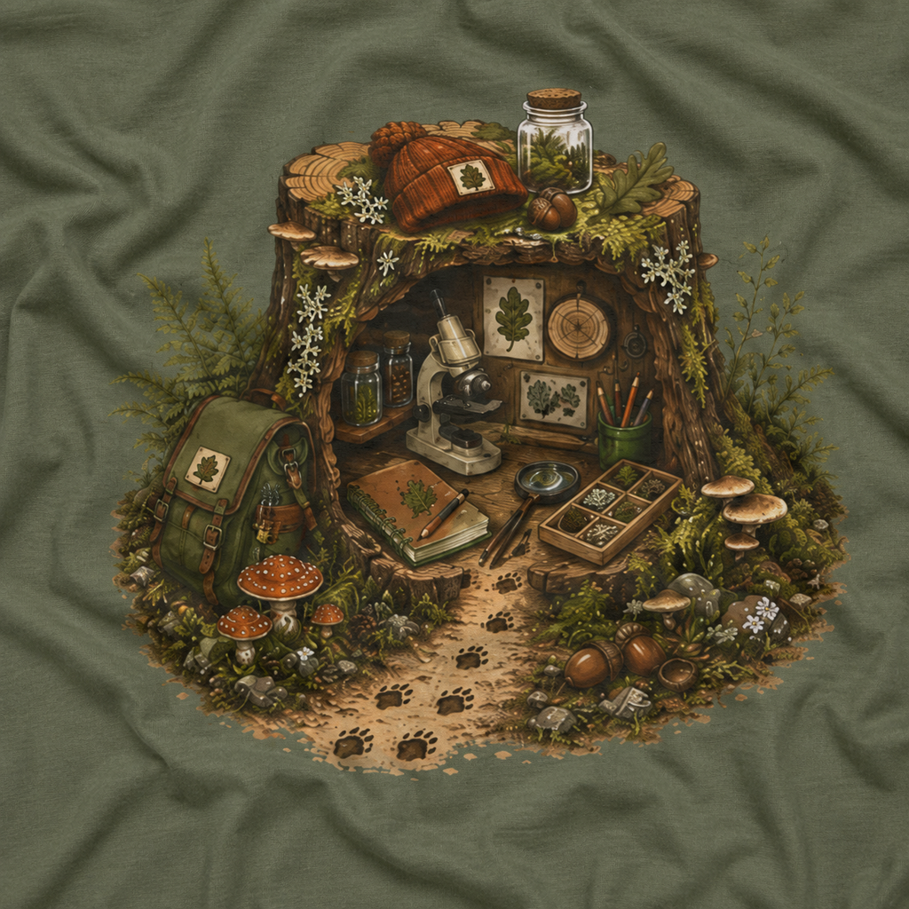 Otto's Tree Stumb Forest Science Lab T‑Shirt
