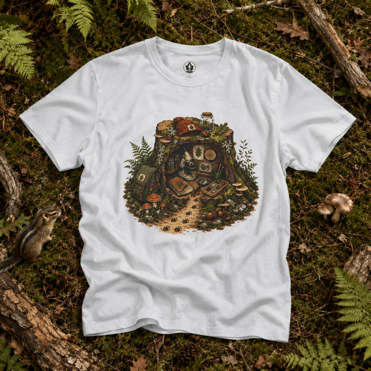 Otto's Tree Stumb Forest Science Lab T‑Shirt