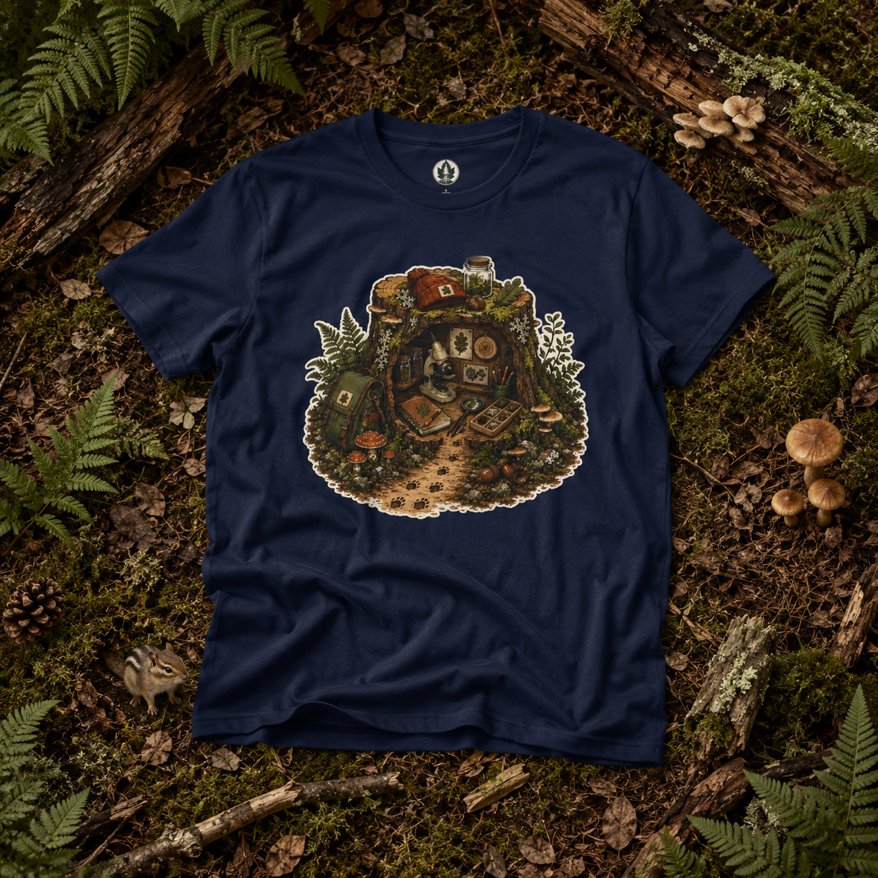 Otto's Tree Stumb Forest Science Lab T‑Shirt