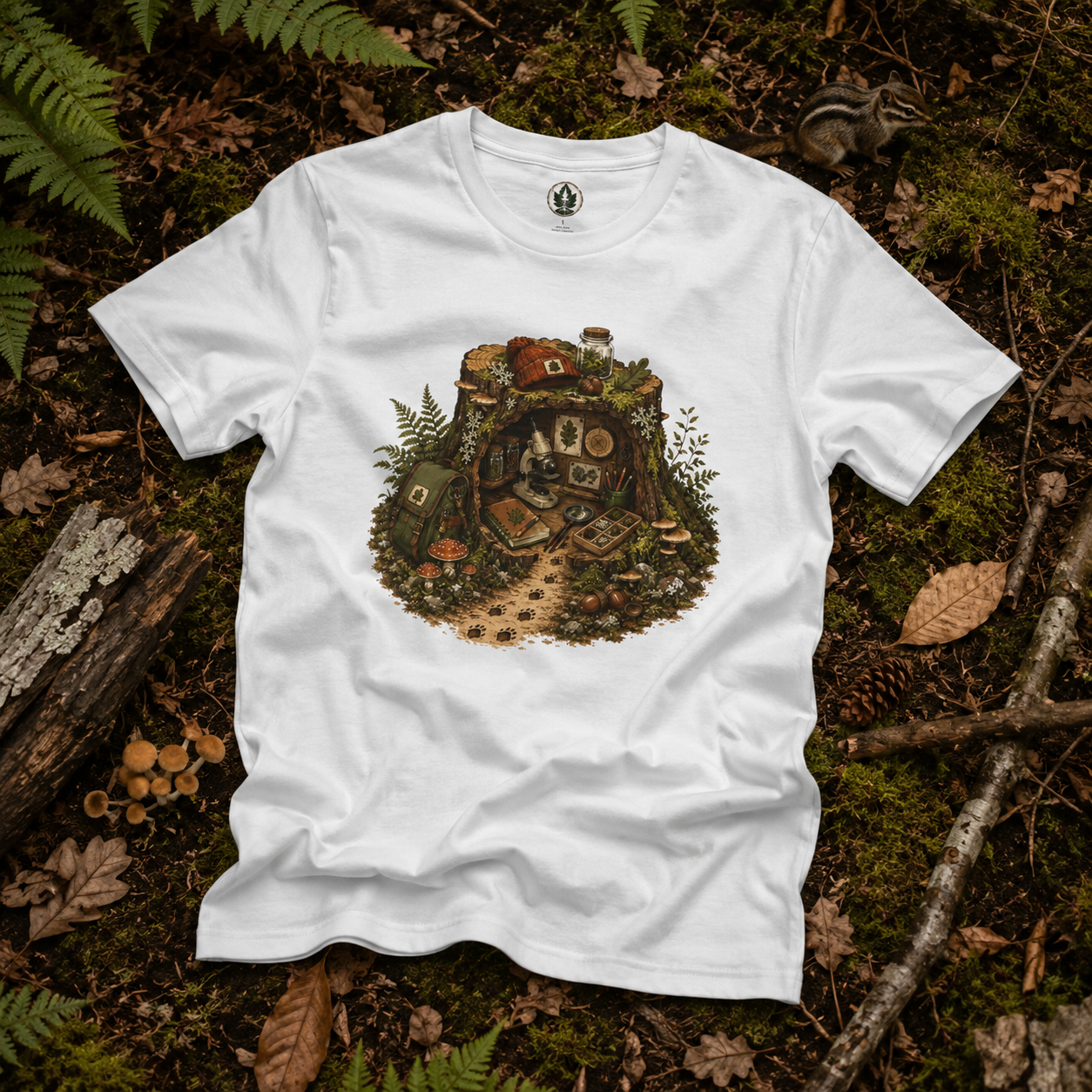 Otto's Tree Stumb Forest Science Lab T‑Shirt