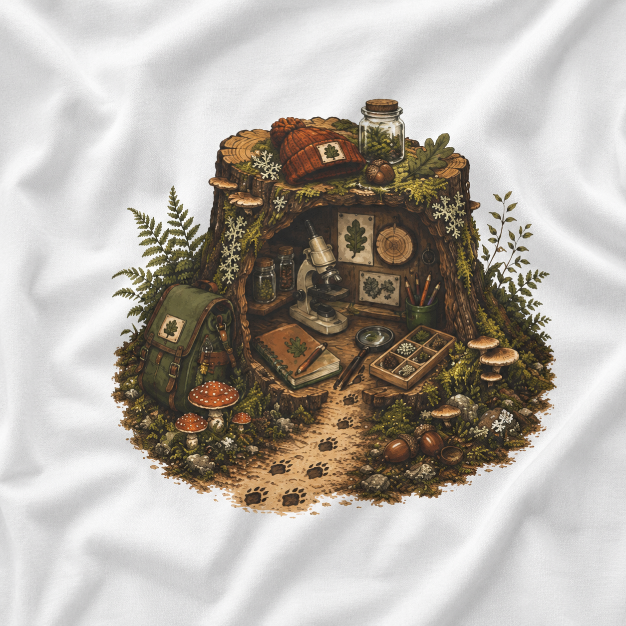 Otto's Tree Stumb Forest Science Lab T‑Shirt