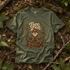 Tree Zen Version 1 Framed in Oak Branches and Leaves T‑Shirt