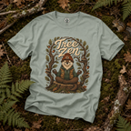 Tree Zen Version 1 Framed in Oak Branches and Leaves T‑Shirt