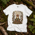 Tree Zen Version 1 Framed in Oak Branches and Leaves T‑Shirt