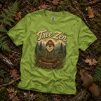 Tree Zen Version 3 with Forest and Mountains in background T‑Shirt