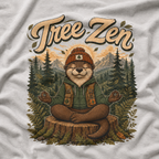 Tree Zen Version 3 with Forest and Mountains in background T‑Shirt
