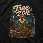 Tree Zen Version 4 Nighttime Forest T‑Shirt