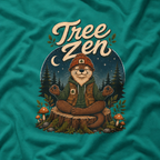 Tree Zen Version 4 Nighttime Forest T‑Shirt