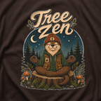 Tree Zen Version 4 Nighttime Forest T‑Shirt