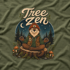 Tree Zen Version 4 Nighttime Forest T‑Shirt