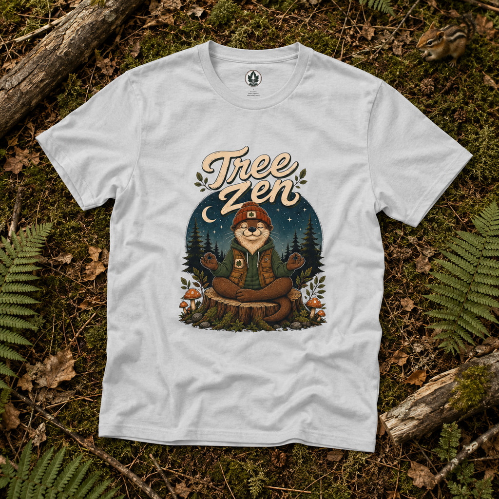 Tree Zen Version 4 Nighttime Forest T‑Shirt