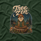 Tree Zen Version 4 Nighttime Forest T‑Shirt