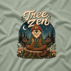 Tree Zen Version 4 Nighttime Forest T‑Shirt