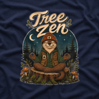 Tree Zen Version 4 Nighttime Forest T‑Shirt