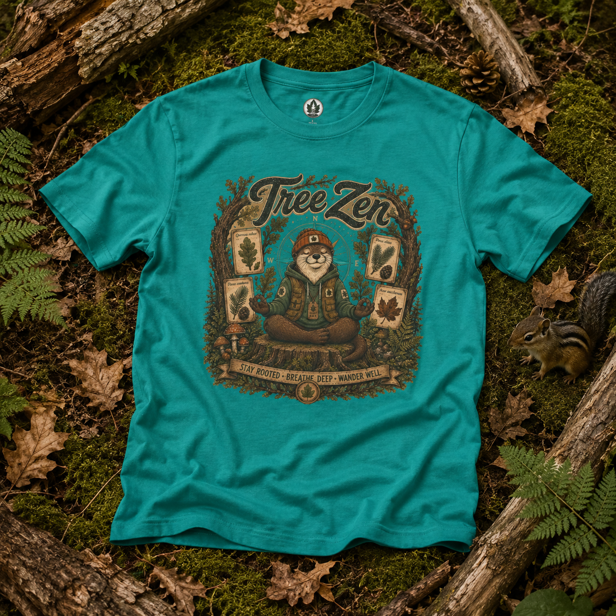 Tree Zen Version 5 Tree Labels T‑Shirt