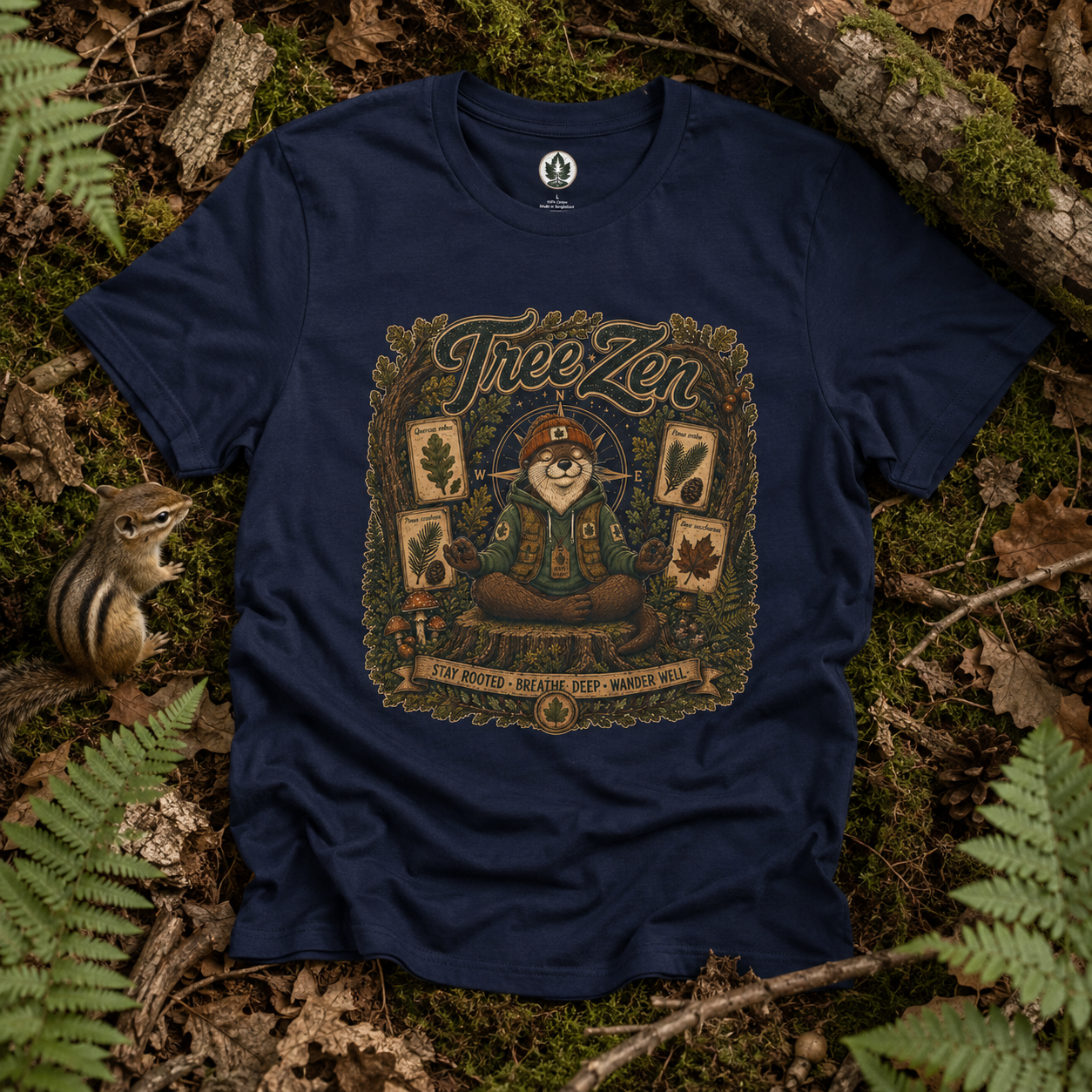 Tree Zen Version 5 Tree Labels T‑Shirt