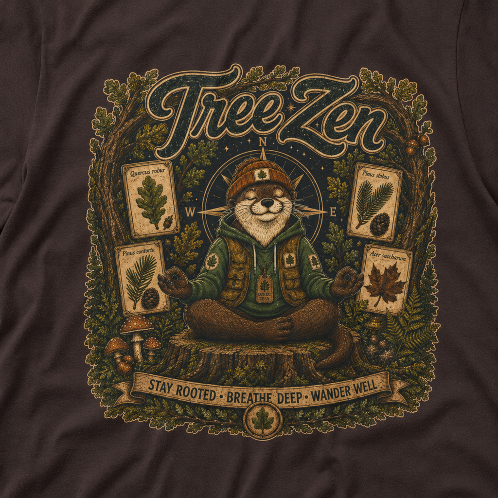 Tree Zen Version 5 Tree Labels T‑Shirt