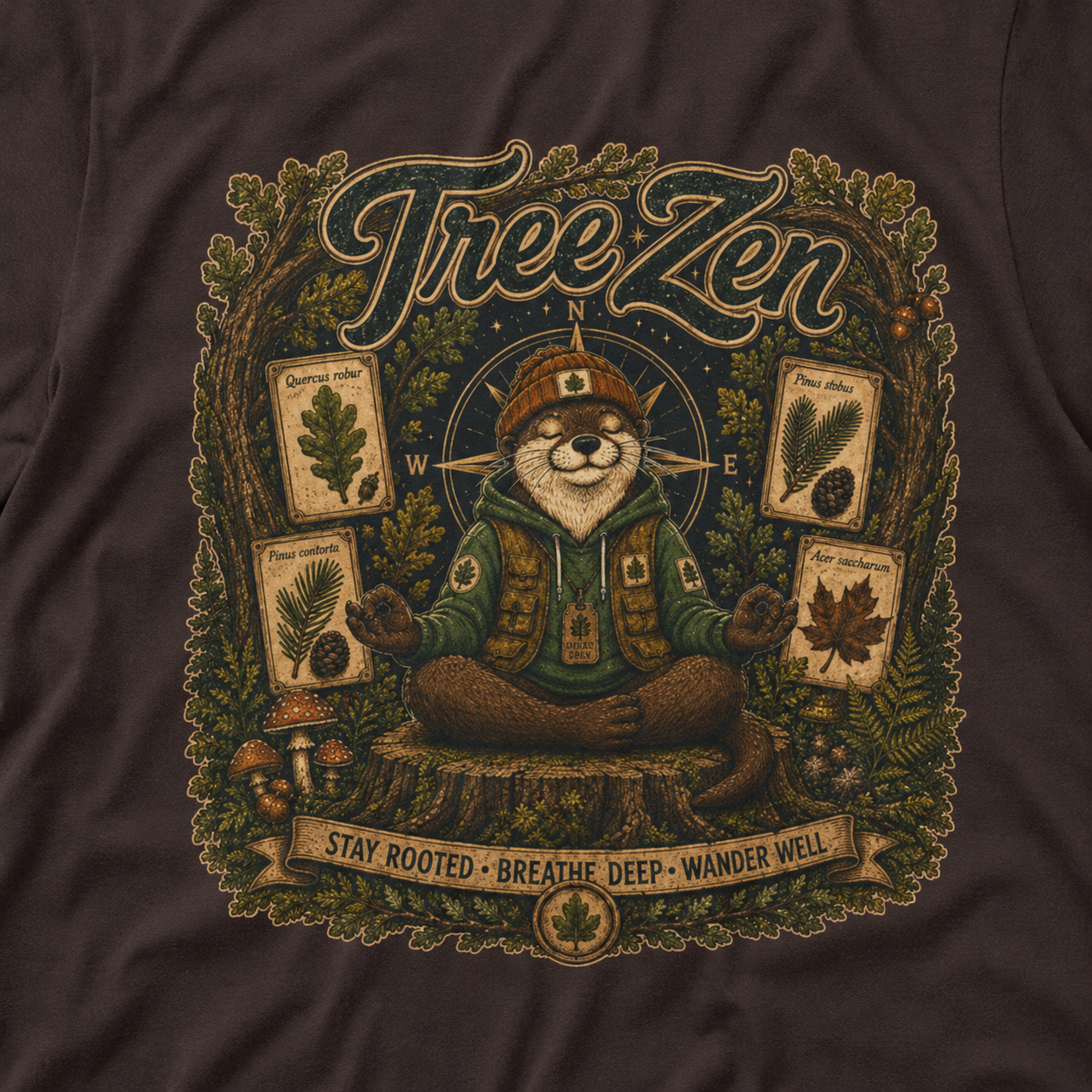 Tree Zen Version 5 Tree Labels T‑Shirt
