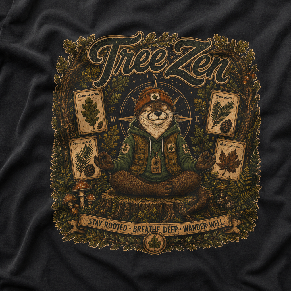Tree Zen Version 5 Tree Labels T‑Shirt