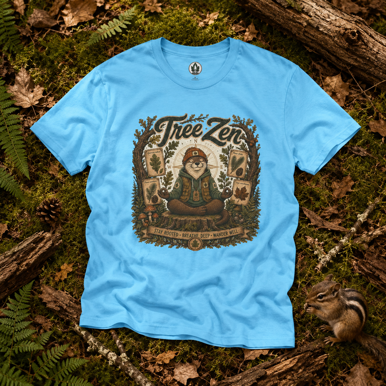 Tree Zen Version 5 Tree Labels T‑Shirt