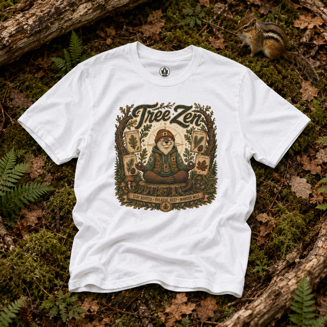 Tree Zen Version 5 Tree Labels T‑Shirt