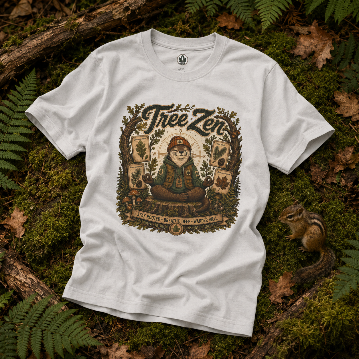 Tree Zen Version 5 Tree Labels T‑Shirt