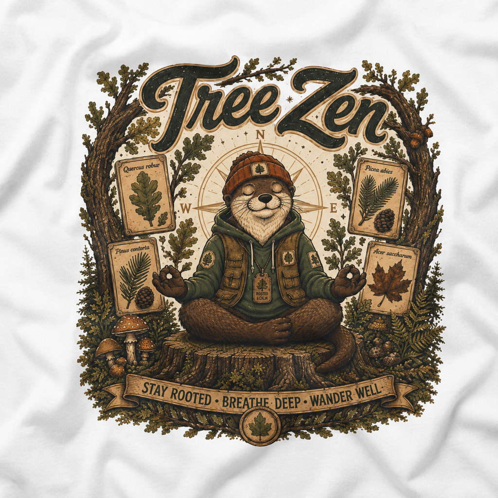 Tree Zen Version 5 Tree Labels T‑Shirt