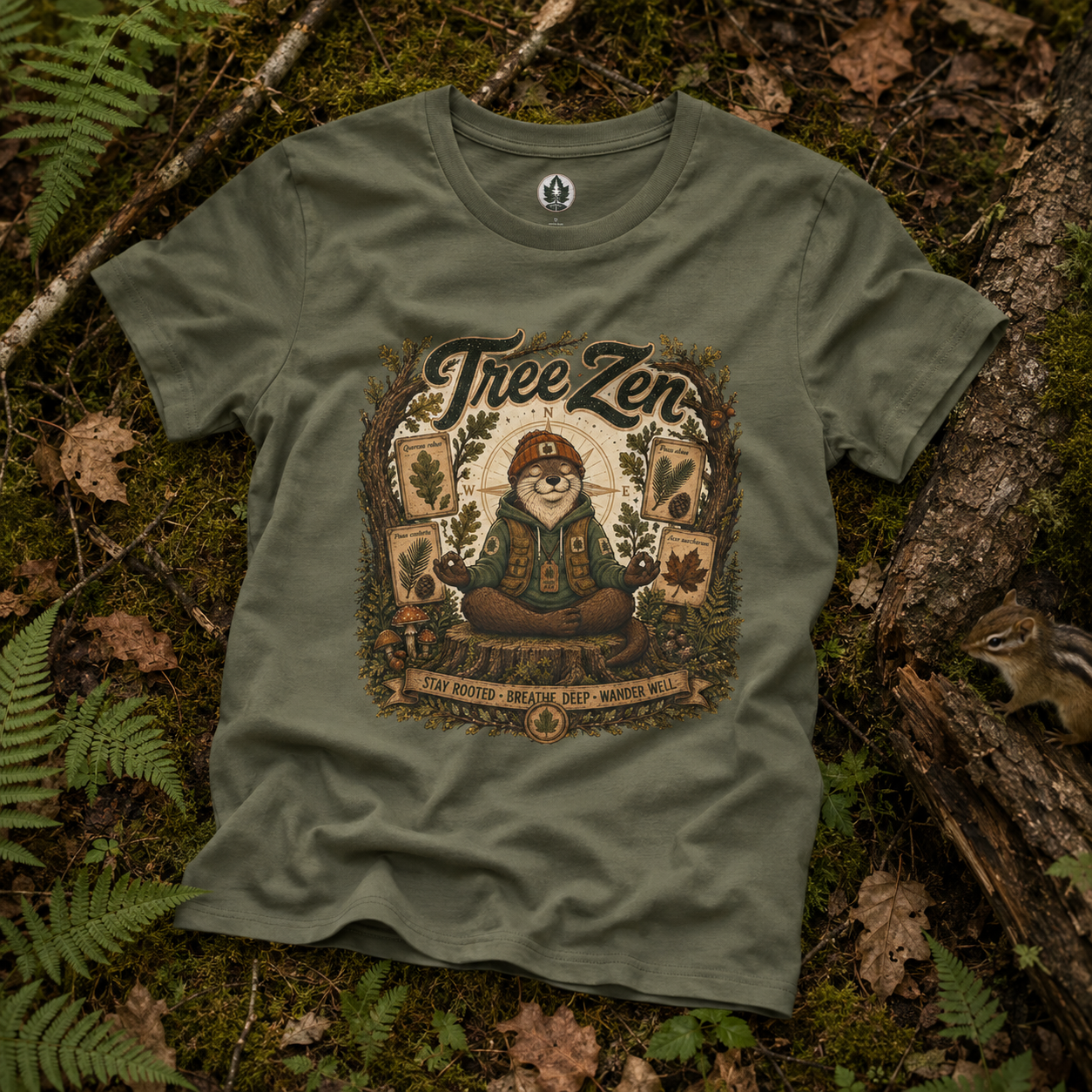 Tree Zen Version 5 Tree Labels T‑Shirt