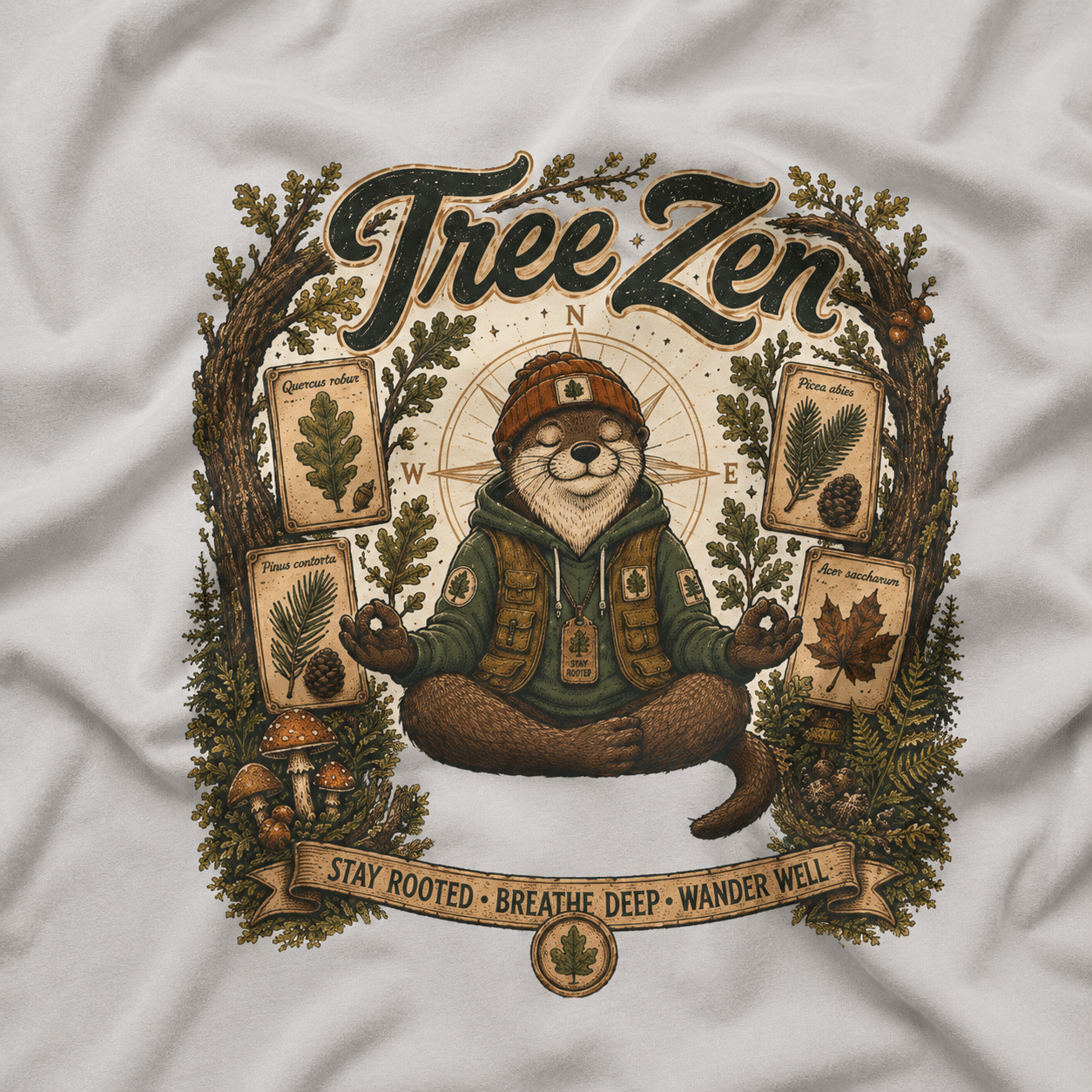 Tree Zen Version 5 Tree Labels T‑Shirt
