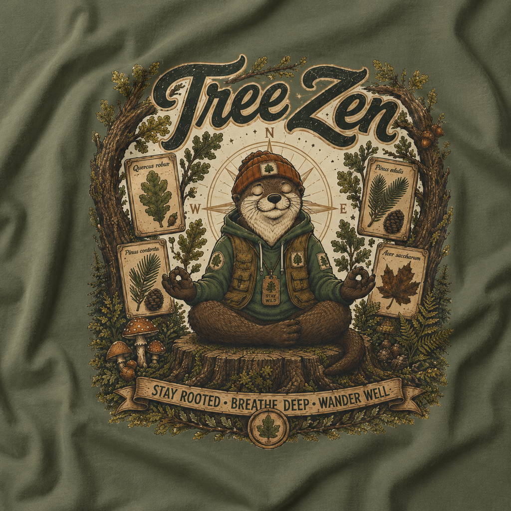 Tree Zen Version 5 Tree Labels T‑Shirt
