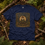 Tree Zen Version 2 Tree Rings and Oak Leaves background T‑Shirt