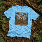 Tree Zen Version 2 Tree Rings and Oak Leaves background T‑Shirt