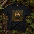 Tree Zen Version 2 Tree Rings and Oak Leaves background T‑Shirt