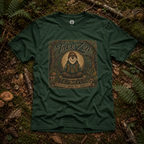 Tree Zen Version 2 Tree Rings and Oak Leaves background T‑Shirt