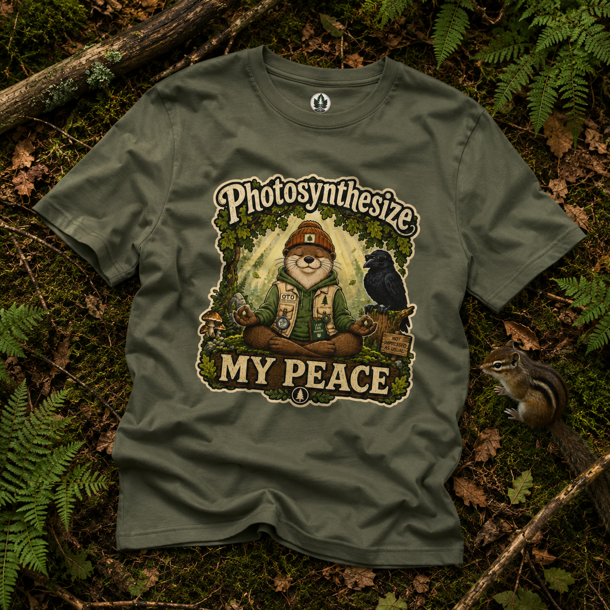 Photosynthesize My Peace Version 1 Tree Labels T‑Shirt