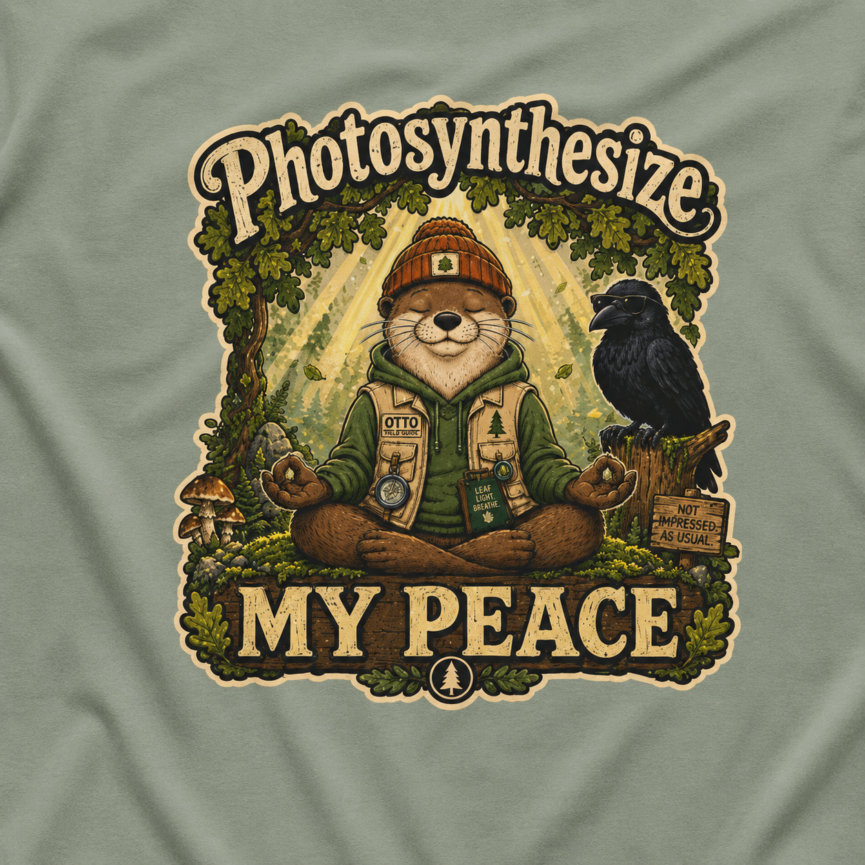 Photosynthesize My Peace Version 1 Tree Labels T‑Shirt