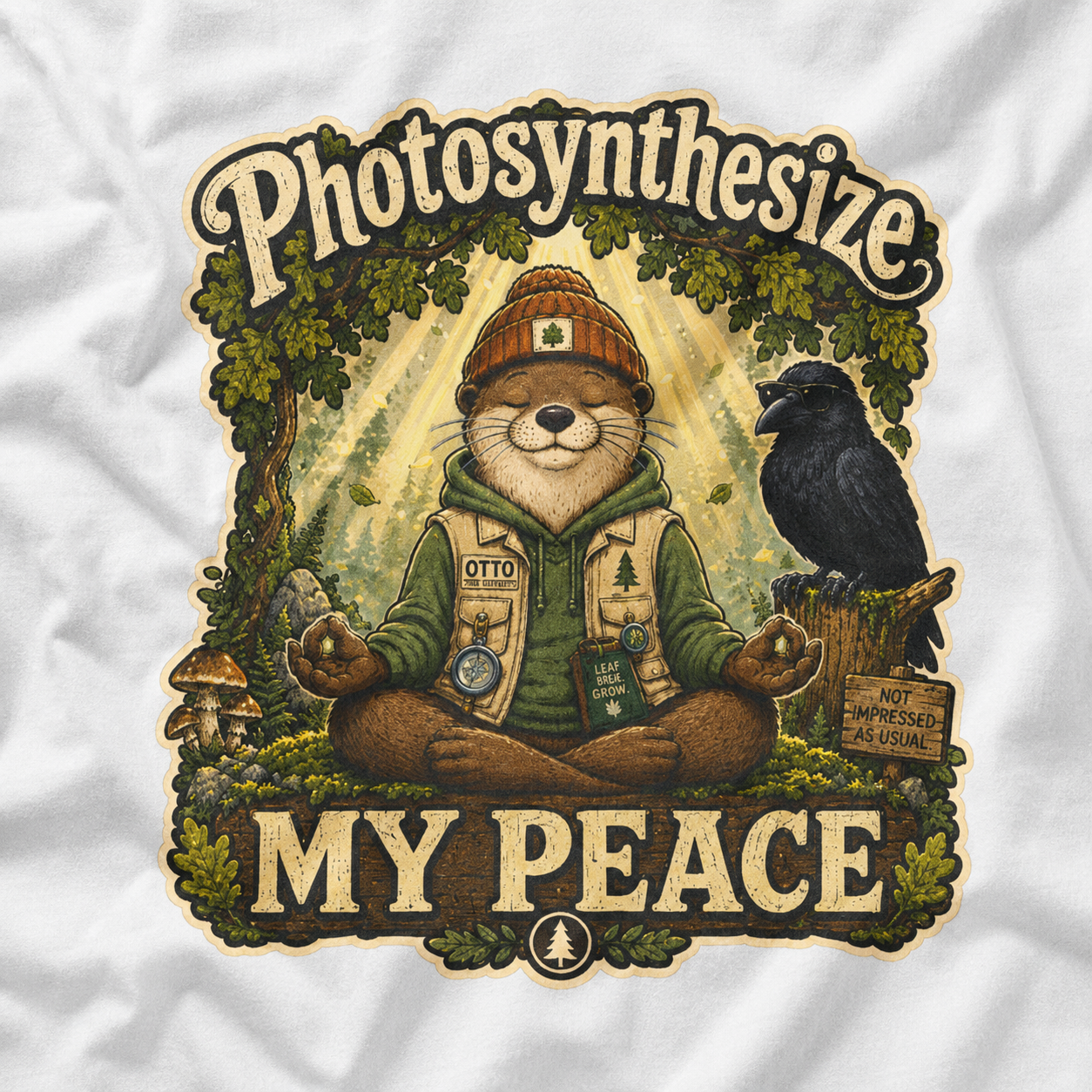 Photosynthesize My Peace Version 1 Tree Labels T‑Shirt