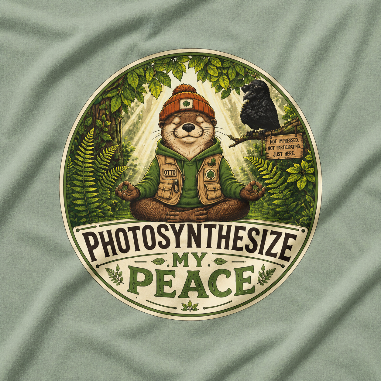 Photosynthesize My Peace Version 2 Tree Labels T‑Shirt