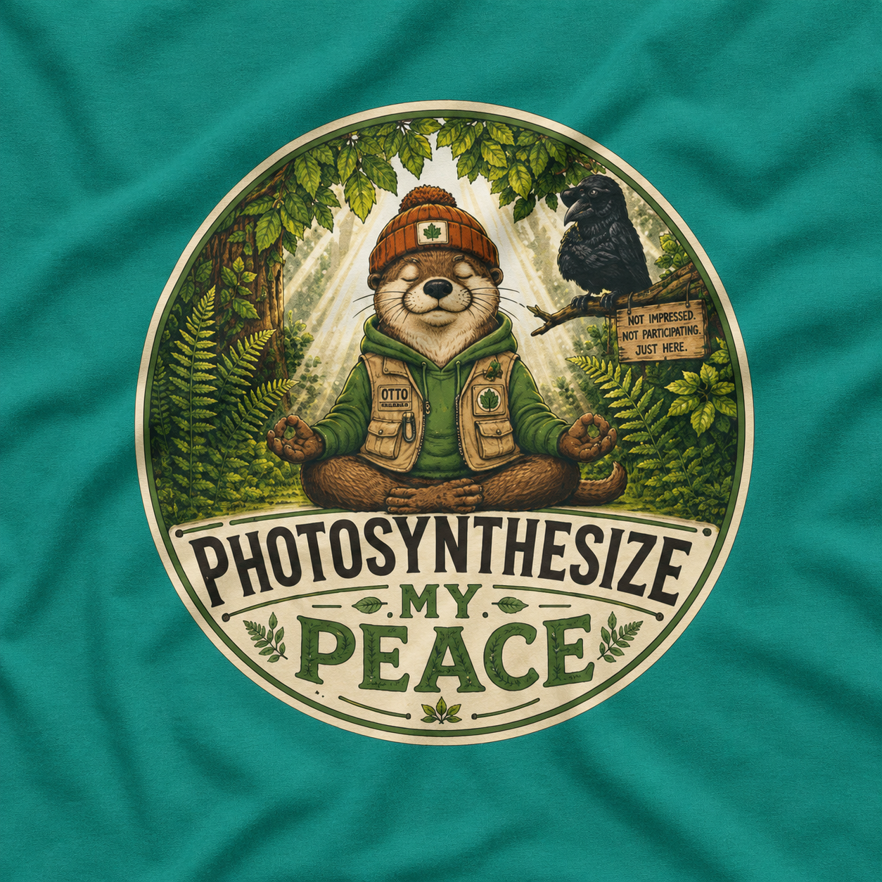 Photosynthesize My Peace Version 2 Tree Labels T‑Shirt