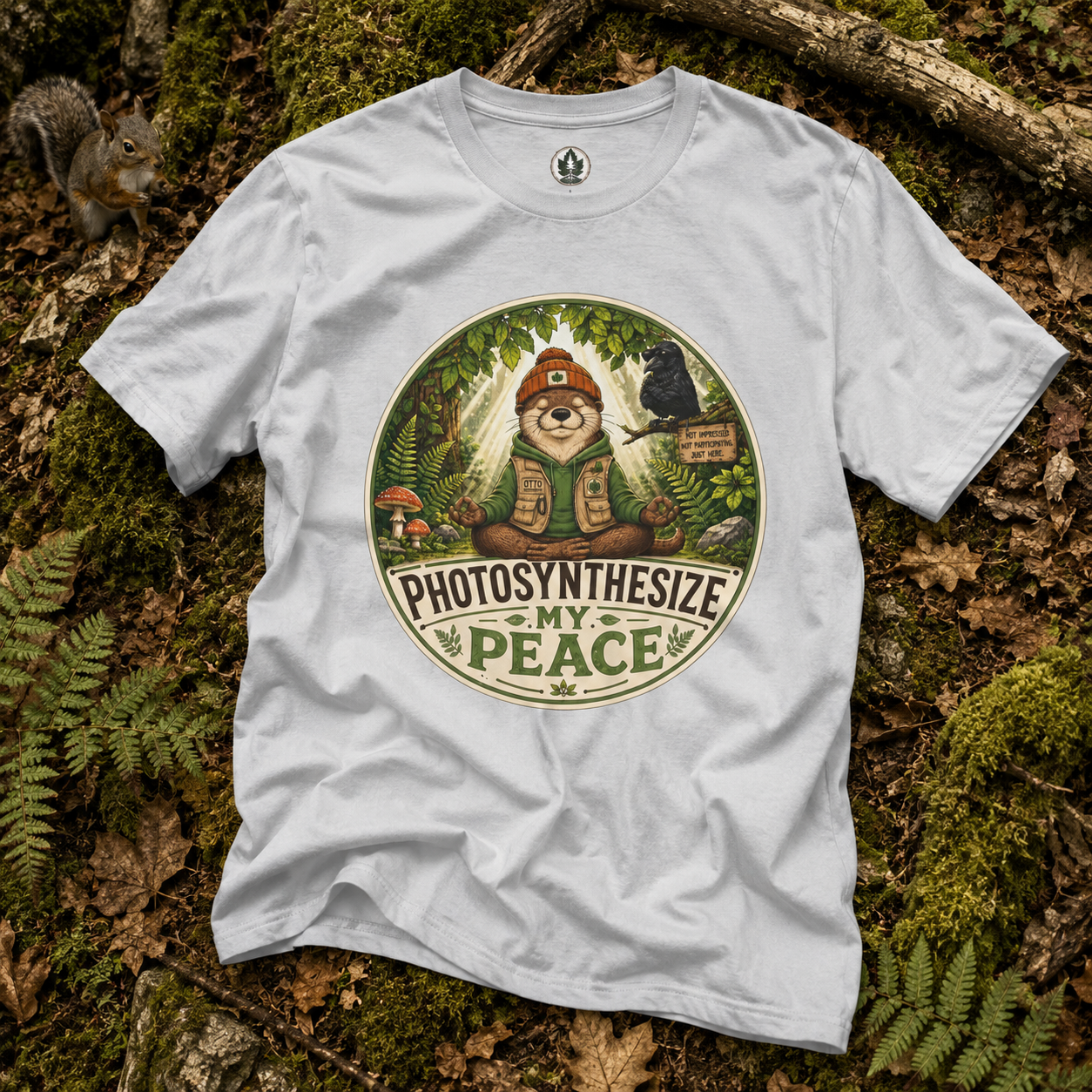 Photosynthesize My Peace Version 2 Tree Labels T‑Shirt