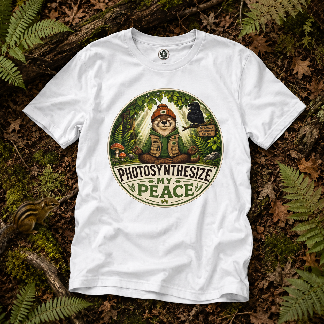 Photosynthesize My Peace Version 2 Tree Labels T‑Shirt