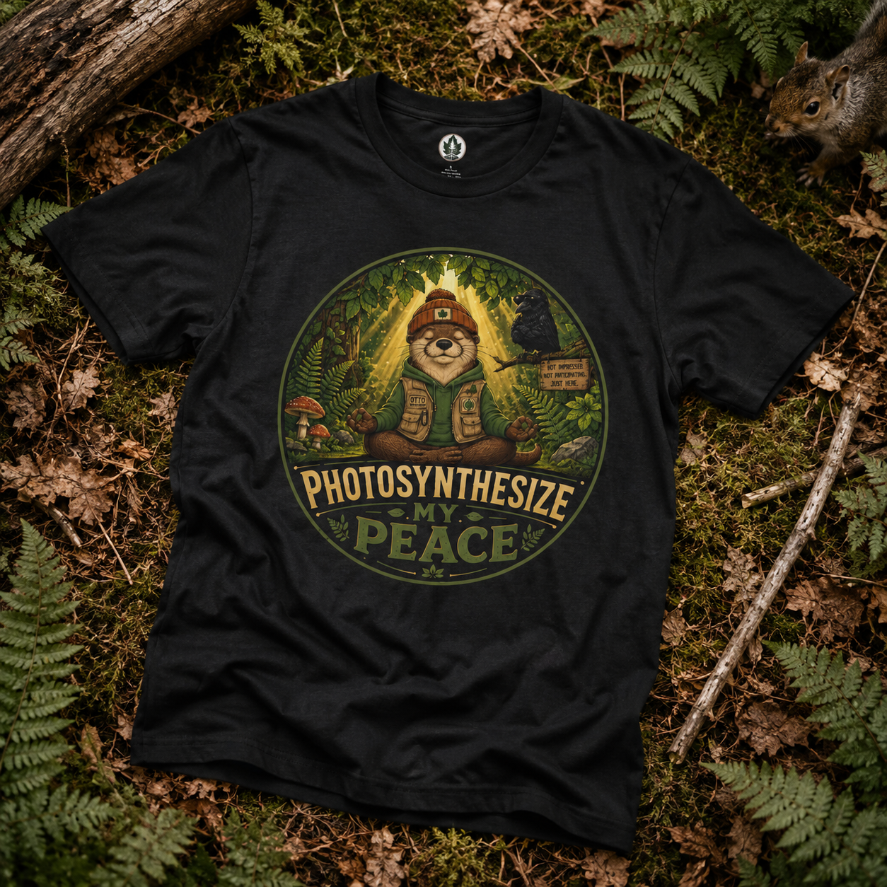 Photosynthesize My Peace Version 2 Tree Labels T‑Shirt