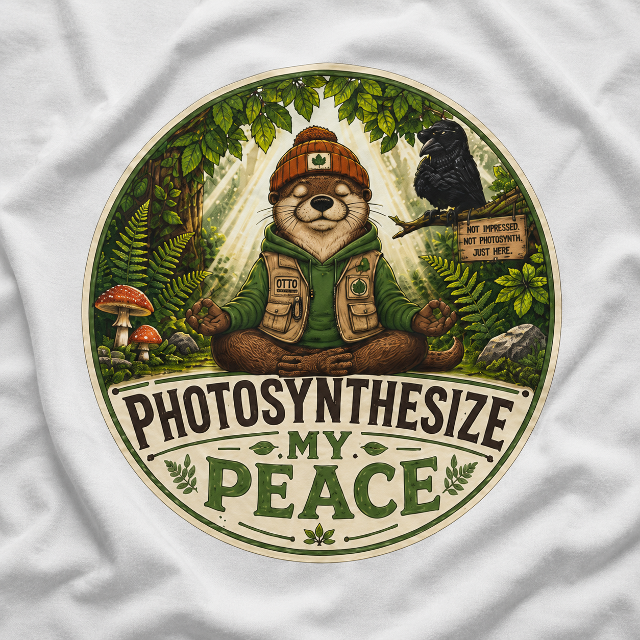 Photosynthesize My Peace Version 2 Tree Labels T‑Shirt