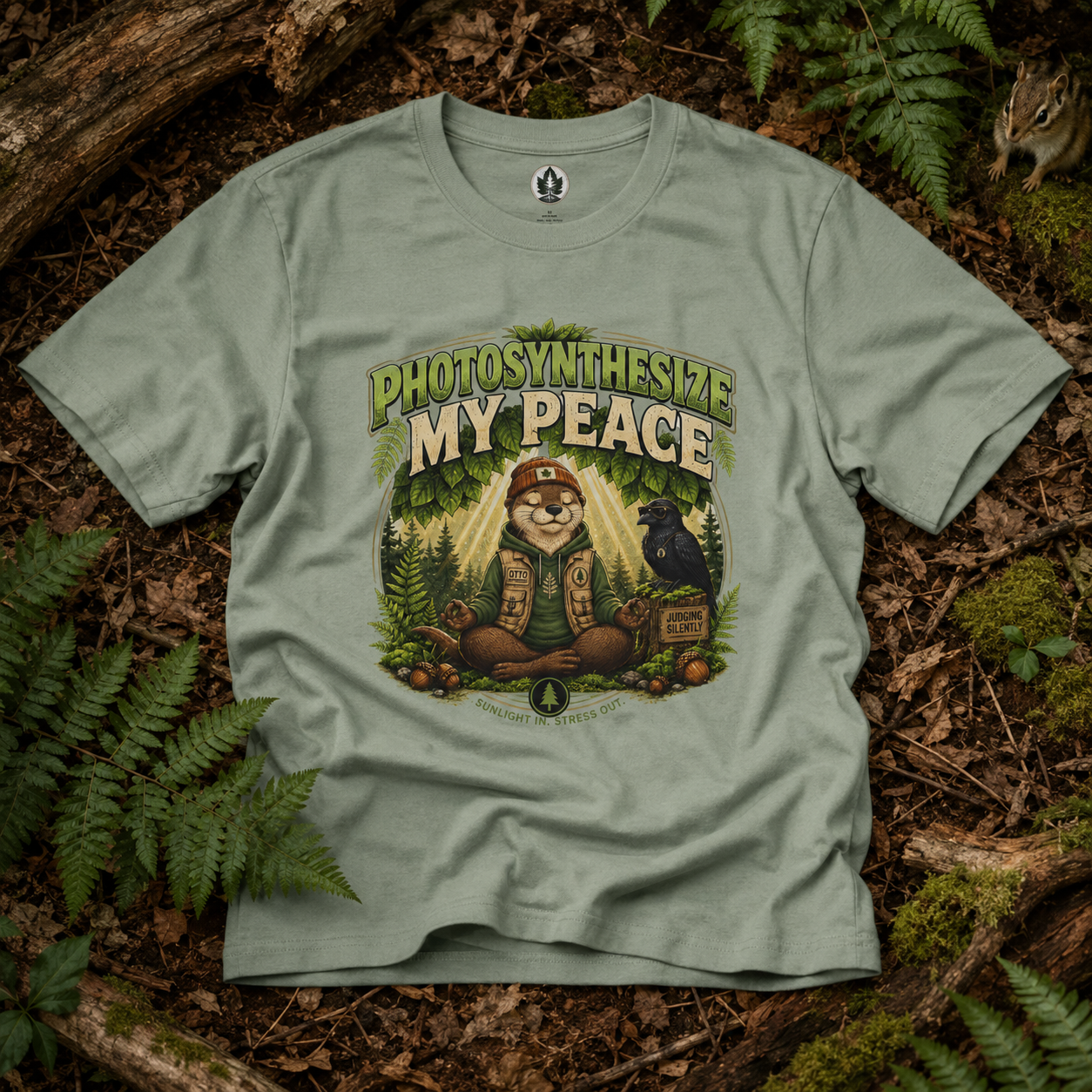 Photosynthesize My Peace Version 3 Tree Labels T‑Shirt