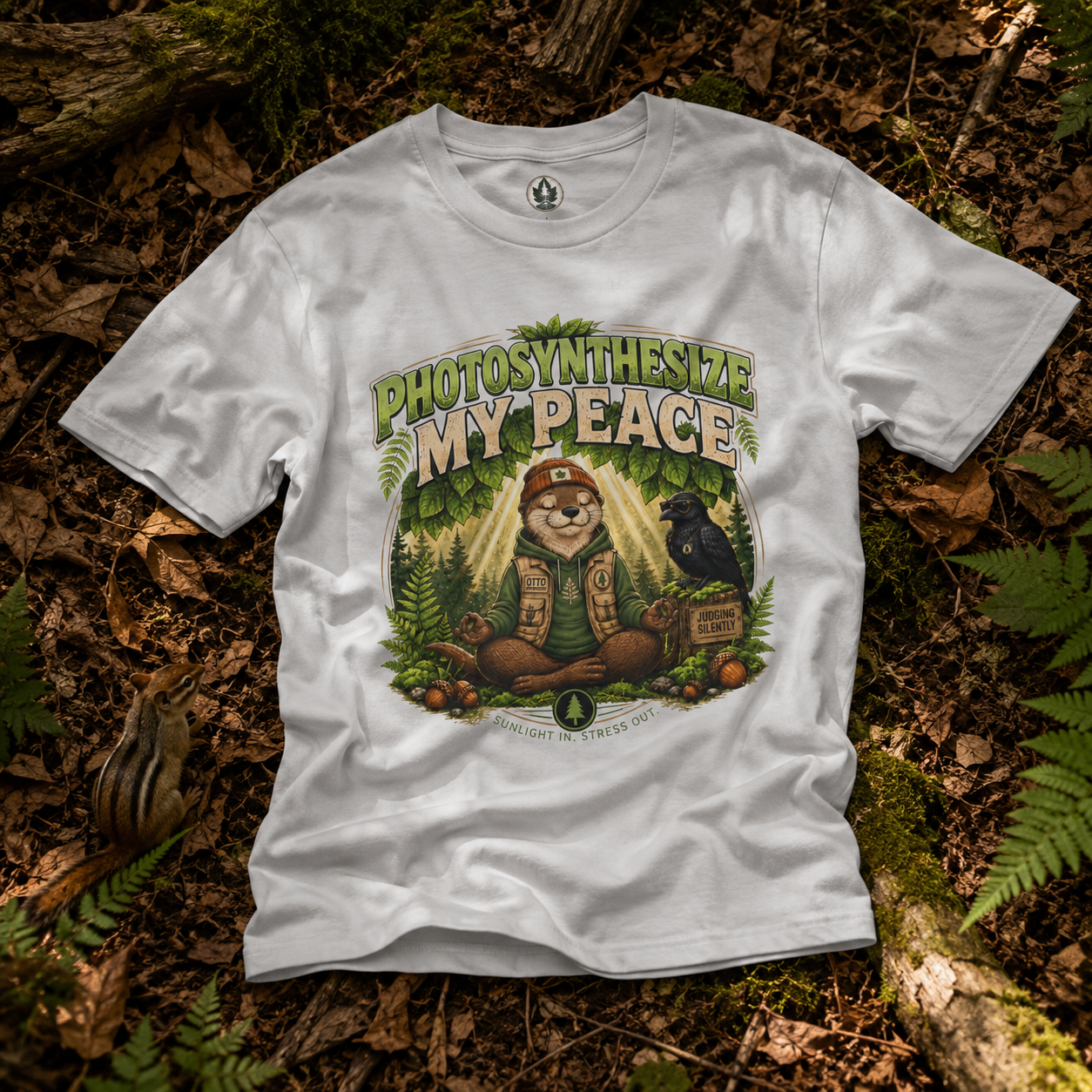 Photosynthesize My Peace Version 3 Tree Labels T‑Shirt