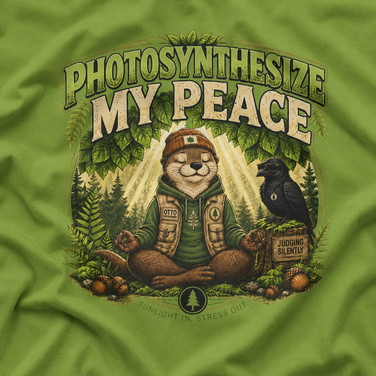 Photosynthesize My Peace Version 3 Tree Labels T‑Shirt