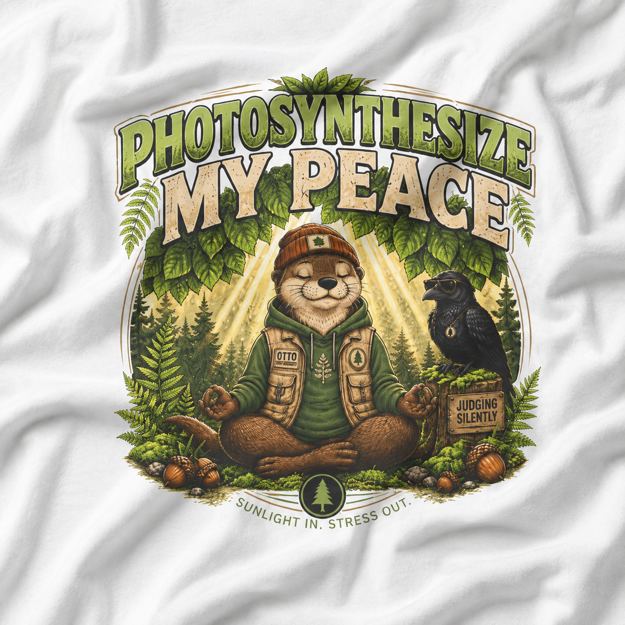 Photosynthesize My Peace Version 3 Tree Labels T‑Shirt